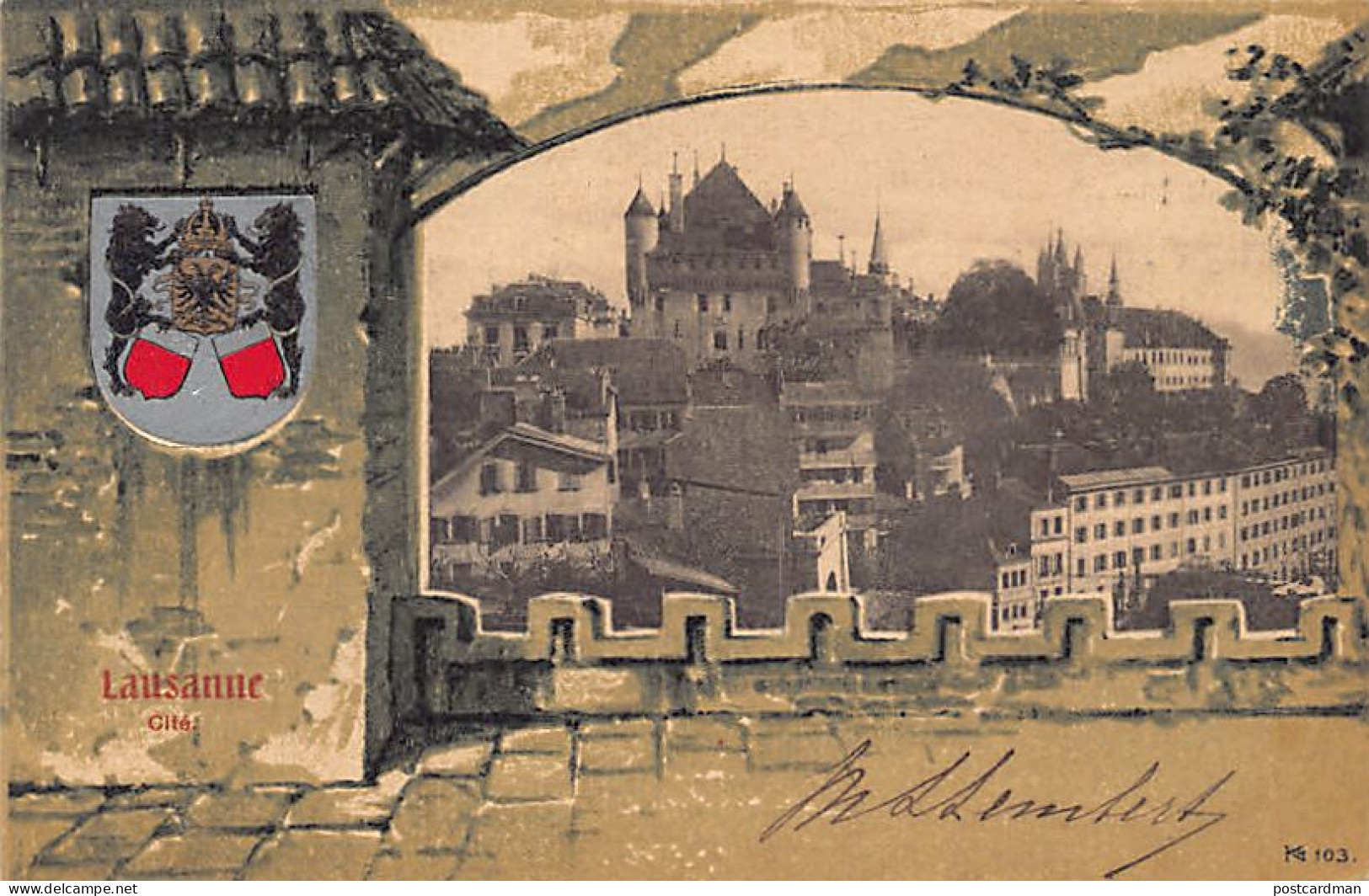LAUSANNE (VD) Cité - Décor Knackstedt & Näther 103 - Ed. Corbaz & Co.  - Lausanne