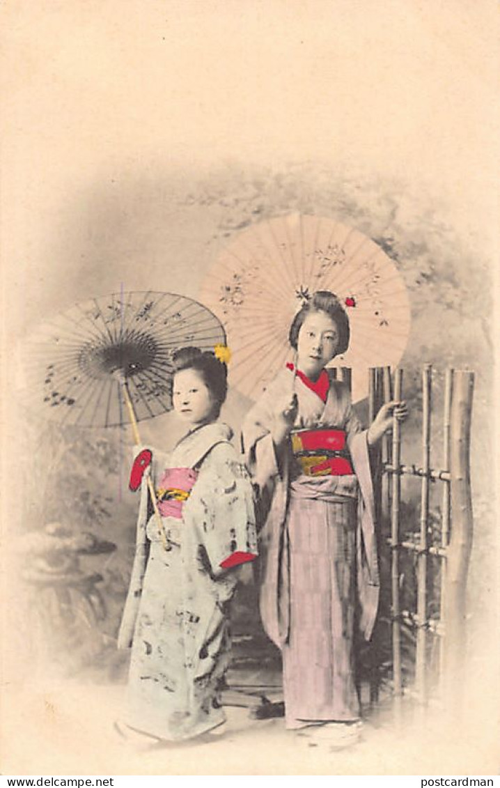 Japan - Geish Girls With Umbrellas - Sonstige & Ohne Zuordnung