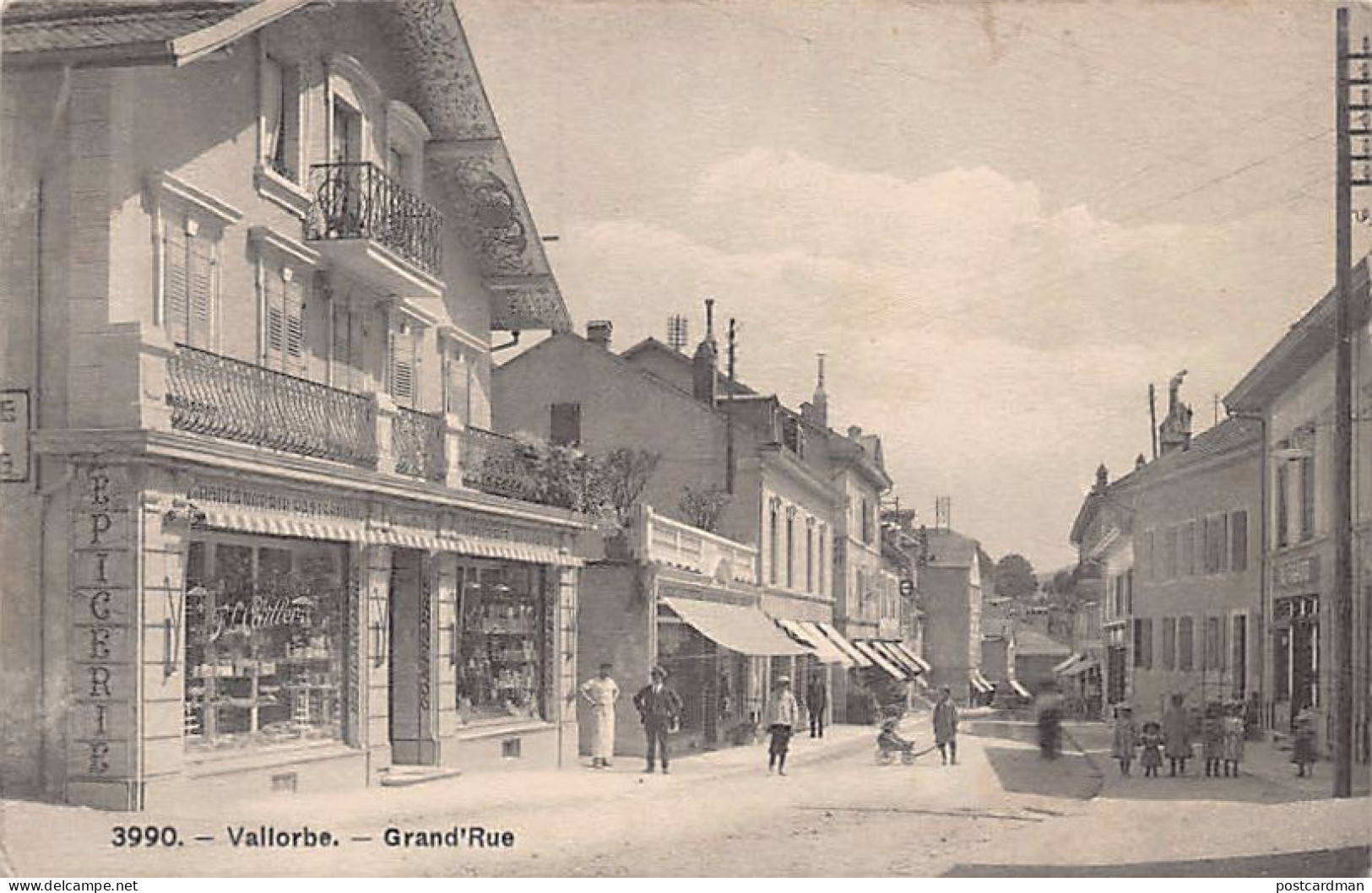 VALLORBE (VD) Grand'Rue - Epricerie Boulangerie - Ed. Phototypie Co 3990 - Vallorbe