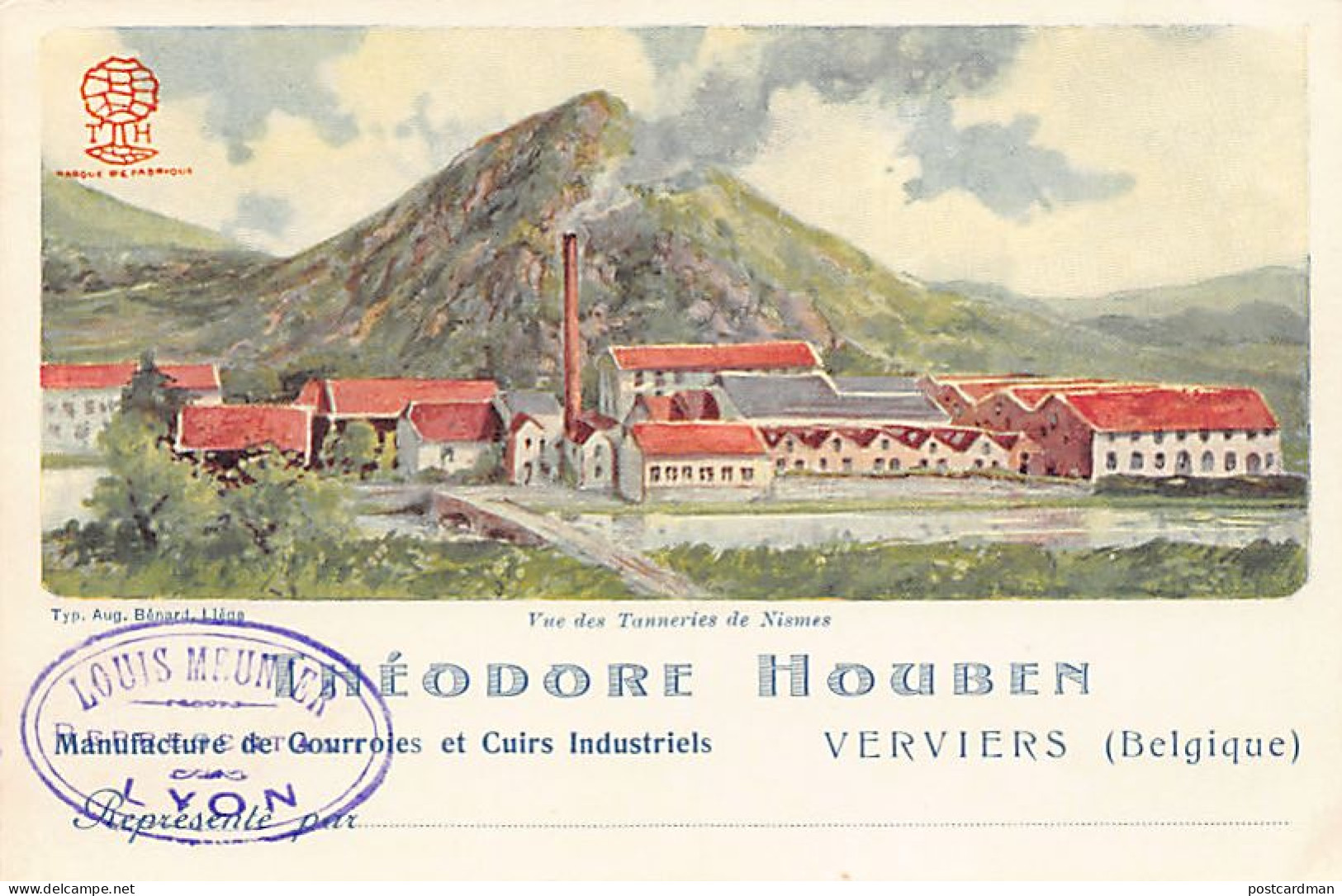 VERVIERS (Liège) Manufacture De Courroies Et Cuirs Industriels Théodore Houben - Vue Des Tanneries - Verviers