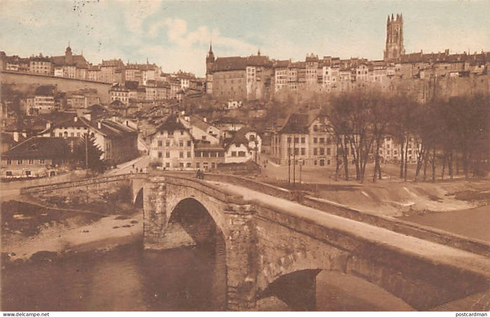 Suisse - Fribourg - Le Pont St-Jean - Ed. S.A. Schnegg & Co 4217 - Fribourg