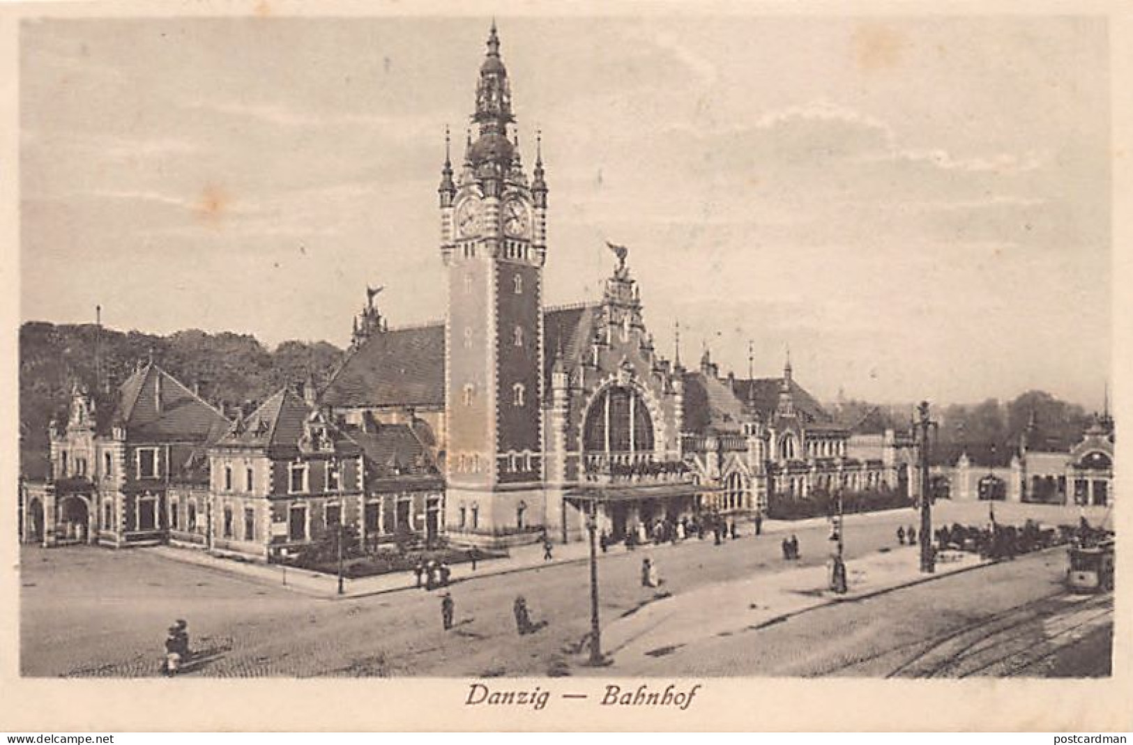 POLSKA Poland - GDAŃSK Danzig - Bahnhof - Polen