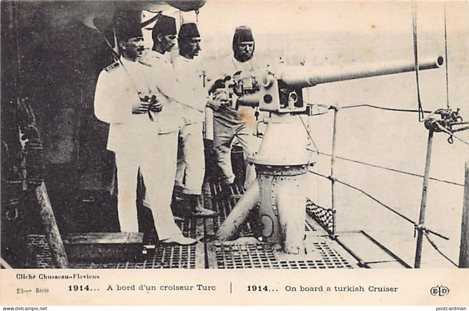 Turkey - World War One - Onboard A Turkish Cruiser - Publ. E.L.D.  - Türkei
