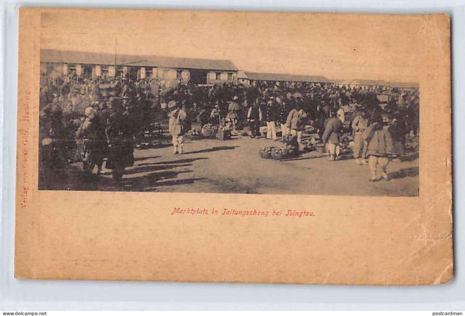 China - QINGDAO - Marktplatz In Taitungscheng Bei Tsingtau - SEE POSTMARKS Corps Expéditionnaire De Chine Year 1903 - Pu - China