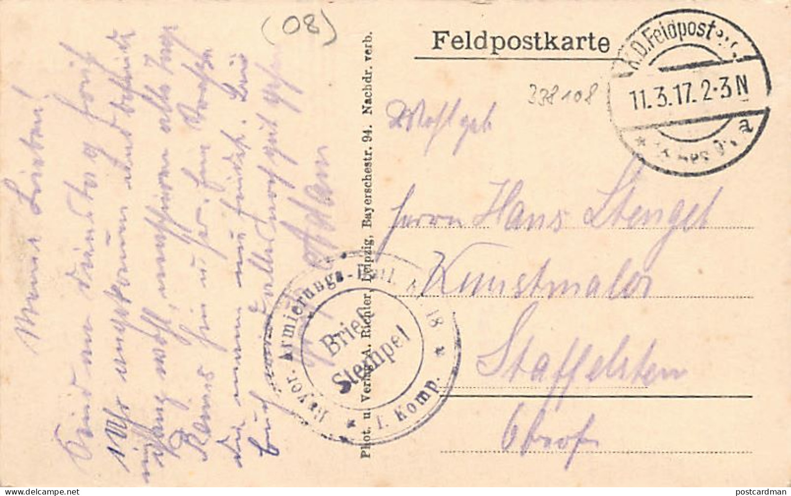 TAGNON (08) Première Guerre Mondiale - La Gare - Carte Allemande - Autres & Non Classés