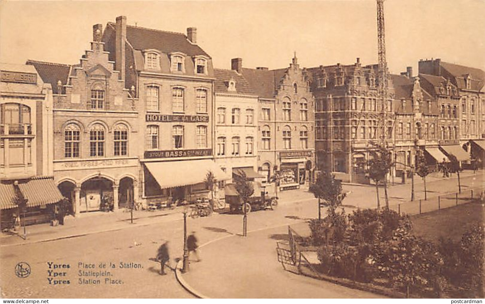 België - IEPER (W. Vl.) Statieplein - Hôtel De La Gare - Oud Yper - Capstan - Ieper