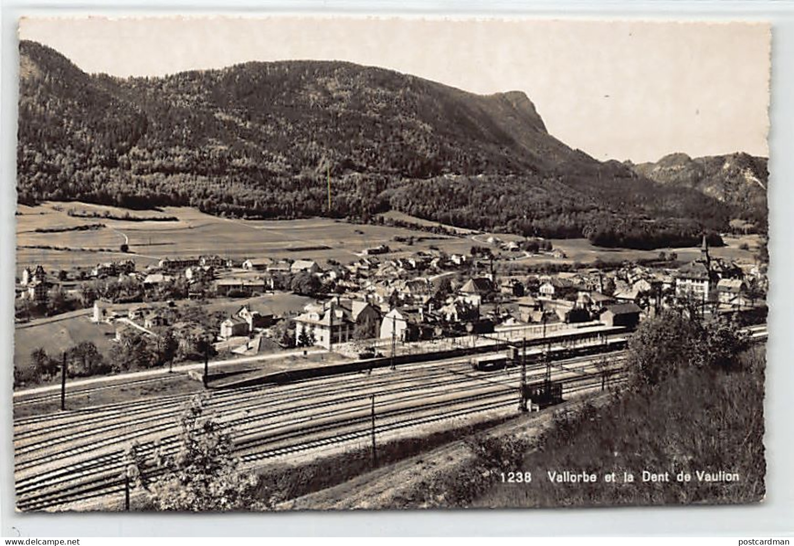 VALLORBE (VD) Vie Générale - La Gare - Ed. Deriaz 1238 - Vallorbe