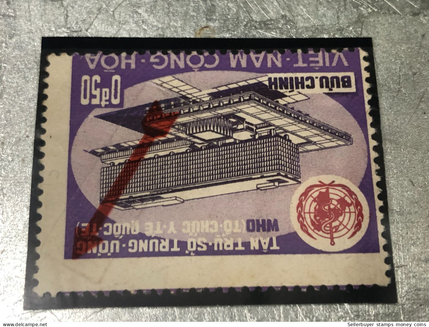 VIET NAM SOUTH STAMPS (ERROR Printed Missing 1966)1 STAMPS Rare - Vietnam