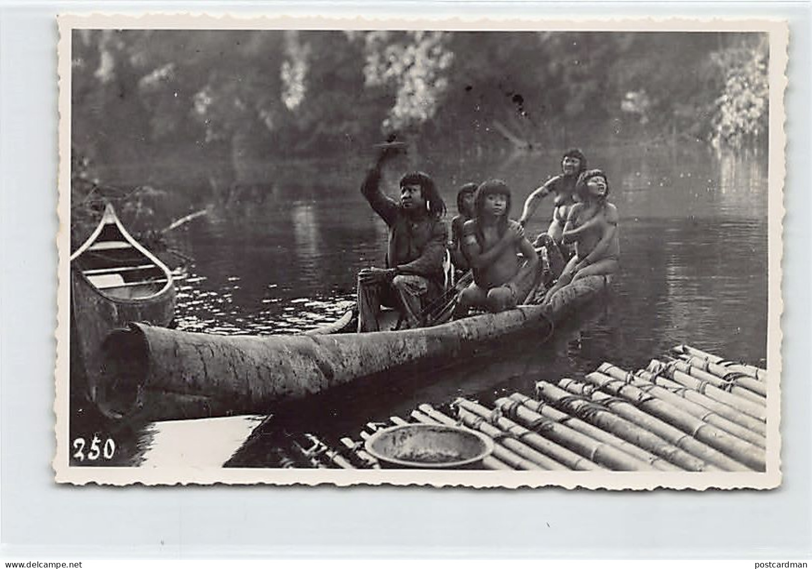 BRASIL Brazil - Rio Pará - Índios Amazonas Em Uma Canoa - Ed. Photo Fidanza 250 - Autres & Non Classés