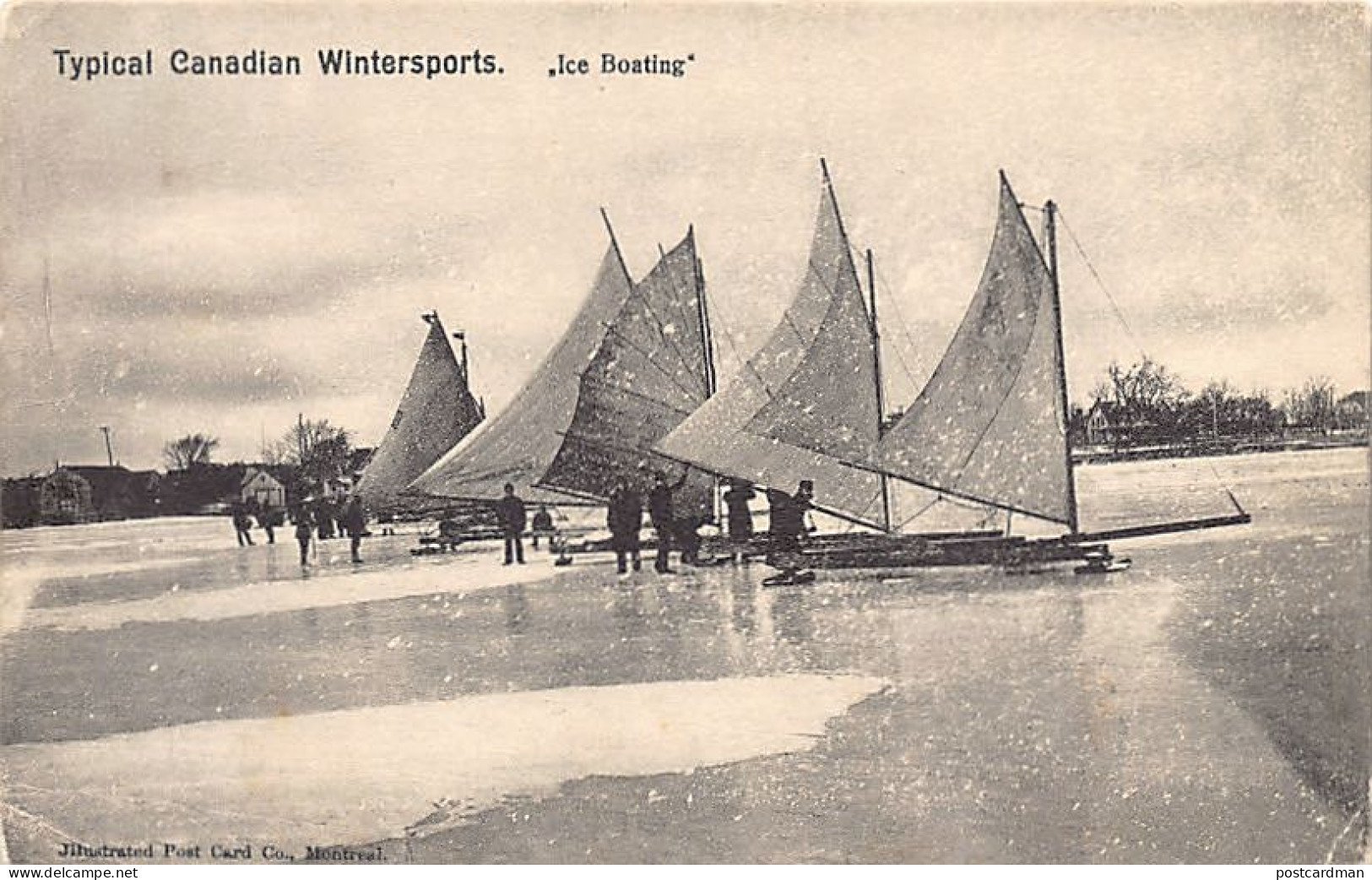 Canada - Typical Canadian Wintersports - Ice Boating - Publ. Illustrated Post Card Co. - Sammlungen & Sammellose