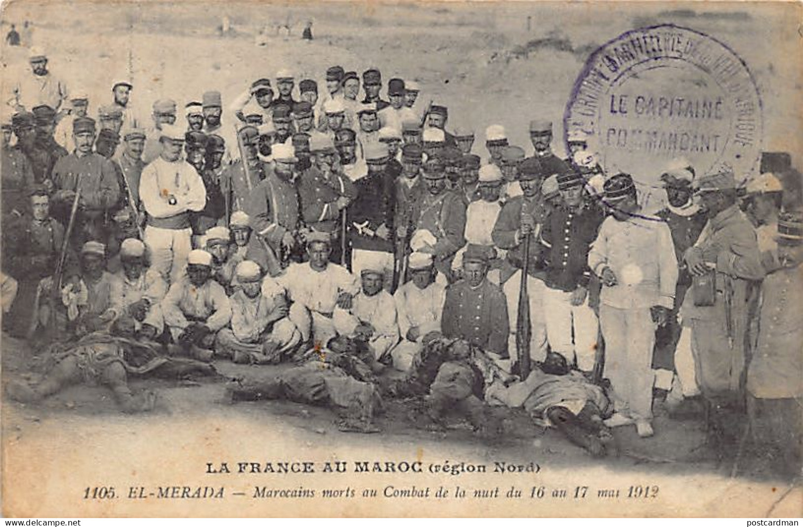 La France Au Maroc (Région Nord) - EL MERADA - Marocains Morts Au Combat De La Nuit Du 16 Au 17 Mars 1912 - Ed. N. Boume - Other & Unclassified