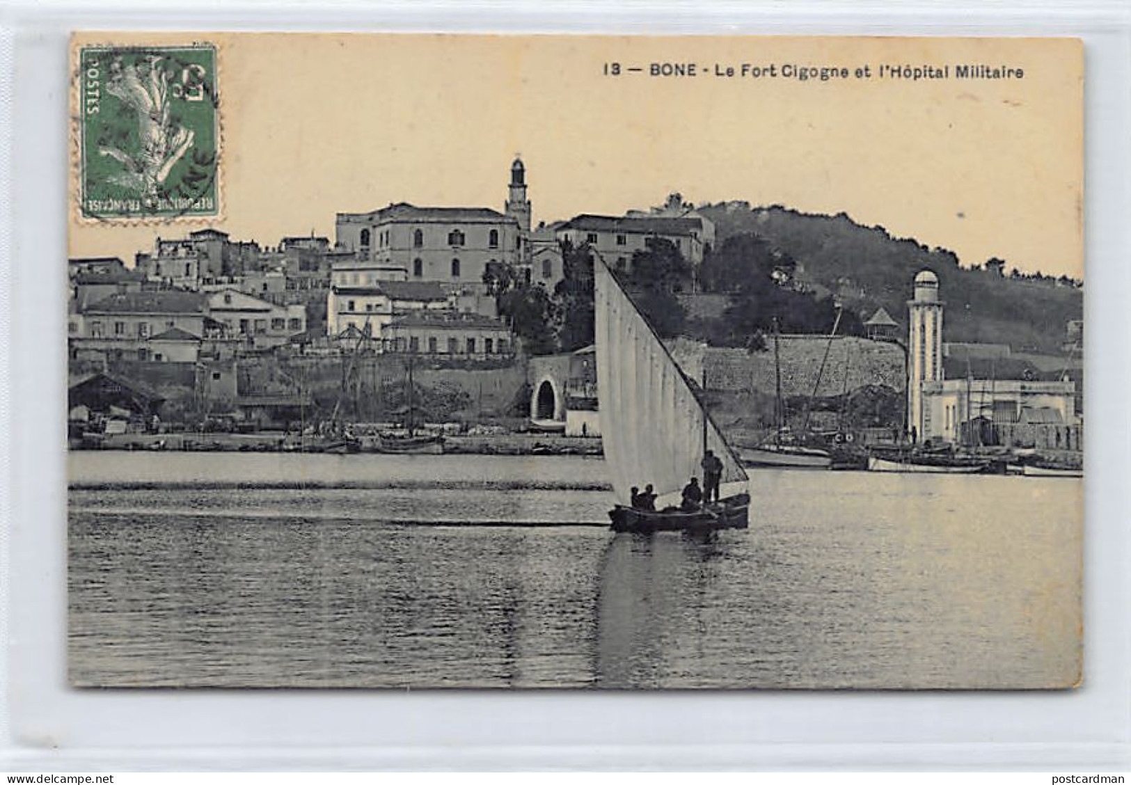 BÔNE Annaba - Le Fort Cigogne Et L'Hôpital Militaire - Ed. De La Comète H.L. Et Cie 13 Papier Glacé - Annaba (Bône)