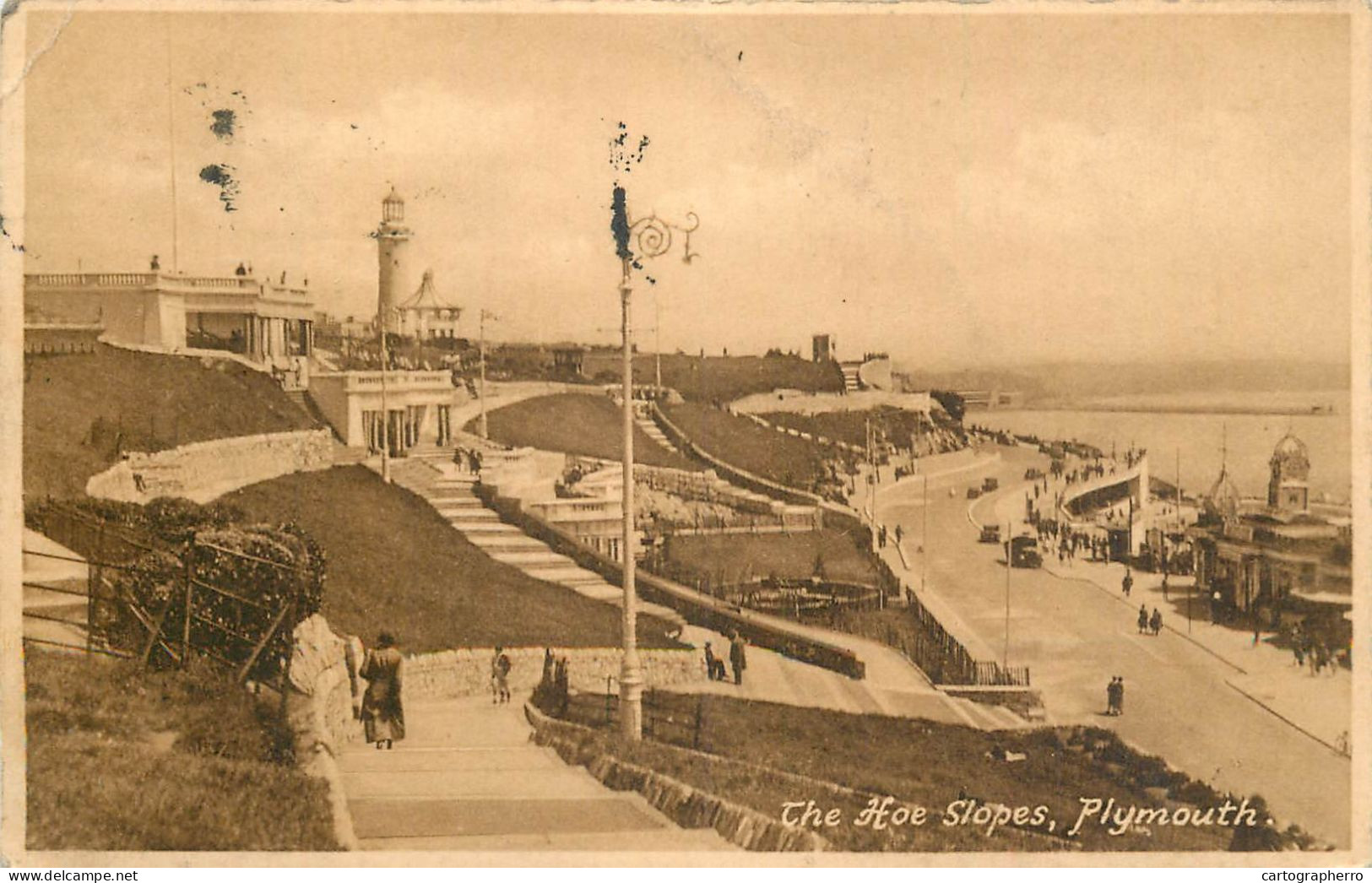 United Kingdom England Plymouth The Hoe Slopes - Plymouth