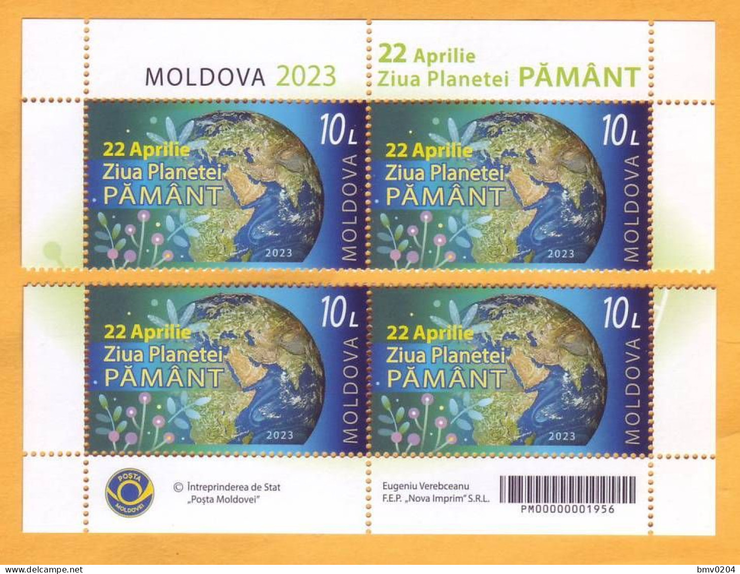 2023  Moldova  Postal Stamps Issue „22 April – Earth Day”  4v Mint - Moldavie
