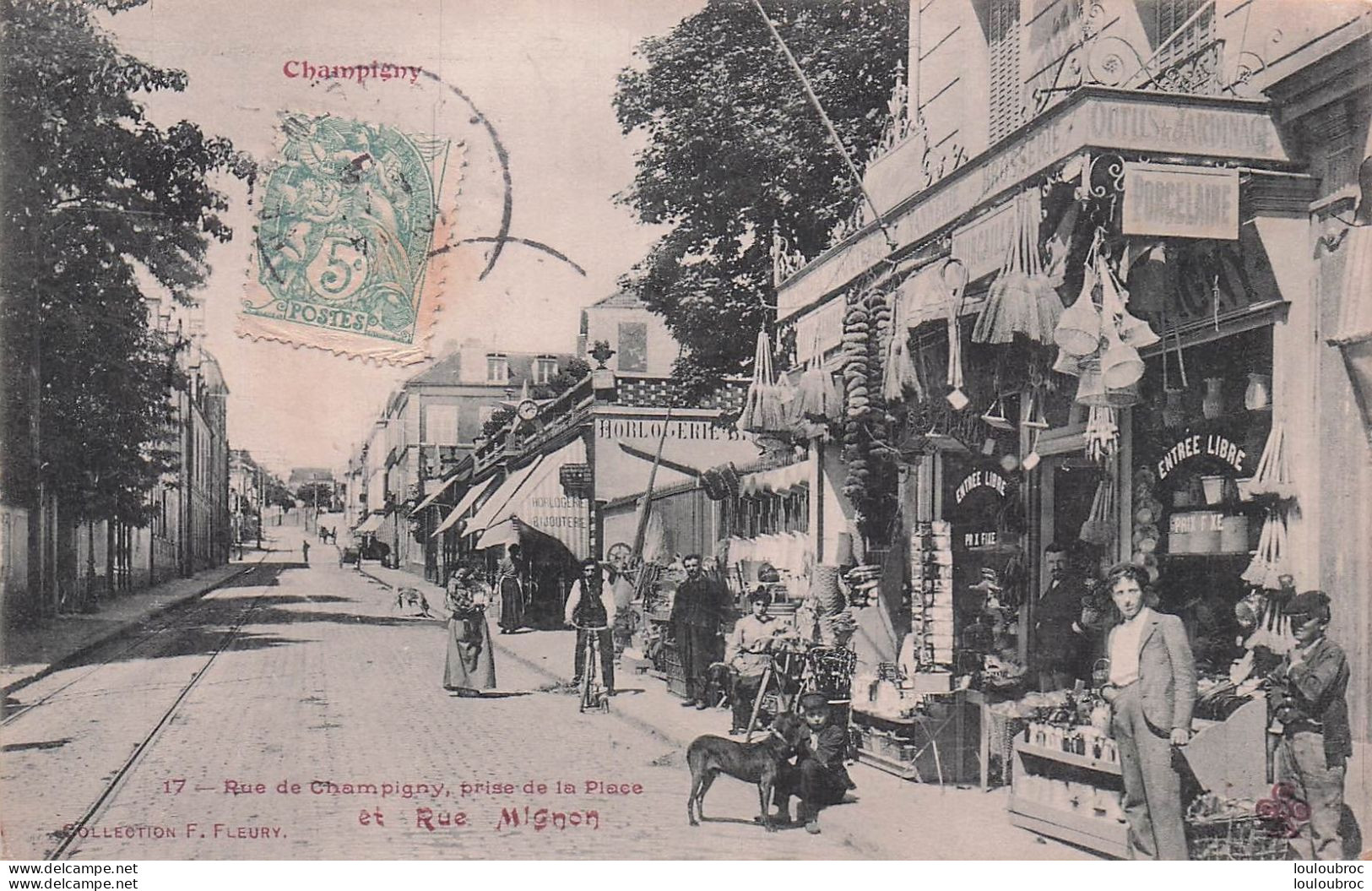 CHAMPIGNY SUR MARNE  PRISE DE LA PLACE ET RUE MIGNON - Champigny Sur Marne