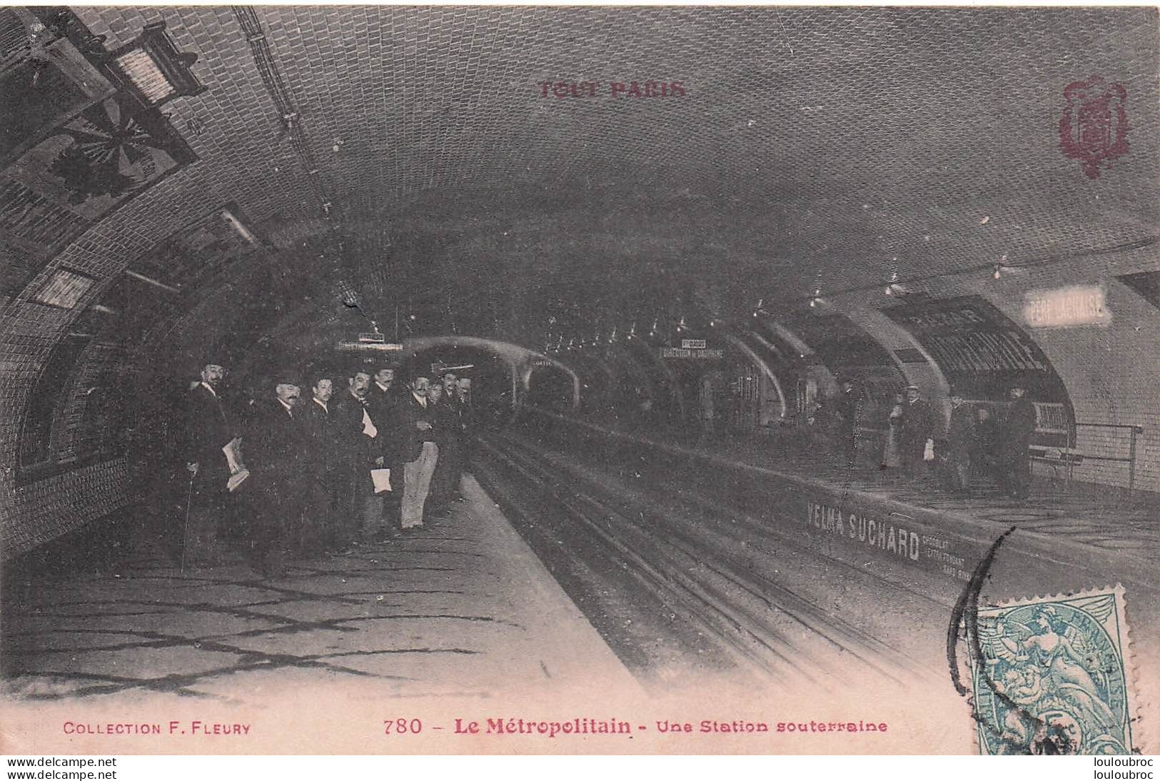 PARIS SERIE TOUT PARIS  LE METROPOLITAIN UNE STATION SOUTERRAINE - Metro, Estaciones