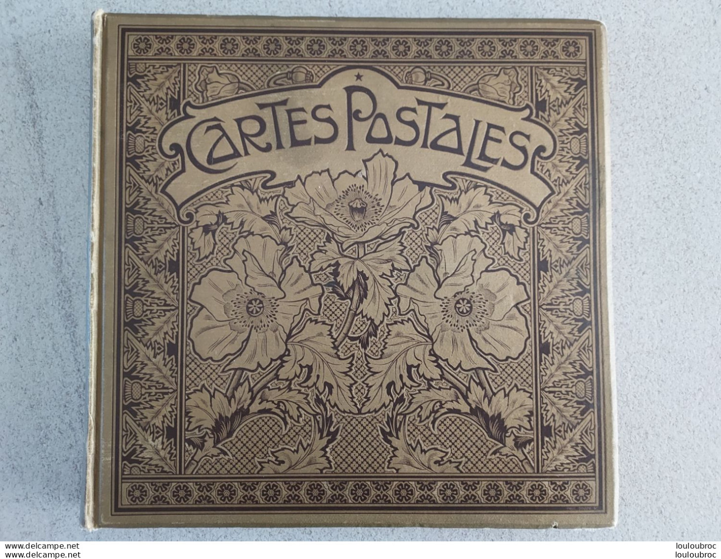 ALBUM ANCIEN POUR CARTES POSTALES ANCIENNES - DECOR PAVOTS, ART NOUVEAU  CONTENANCE  400 CPA ENVIRON - Zonder Classificatie