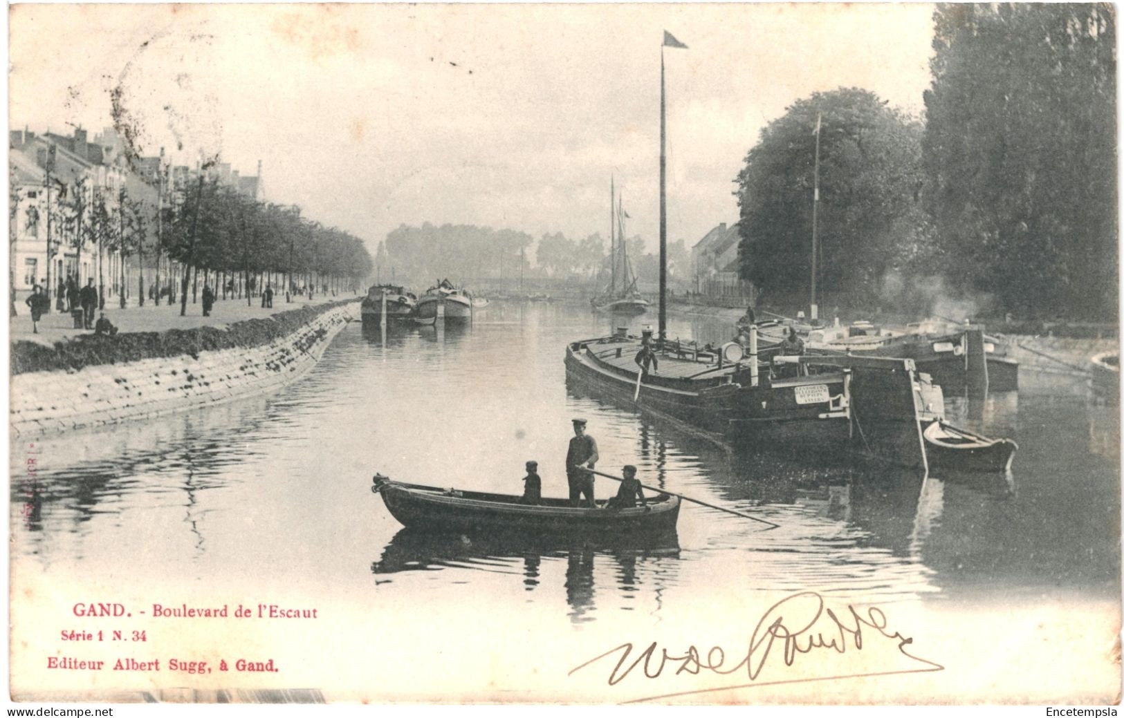 CPA Carte Postale Belgique Gand Boulevard De L'Escaut  1902 VM80274 - Gent