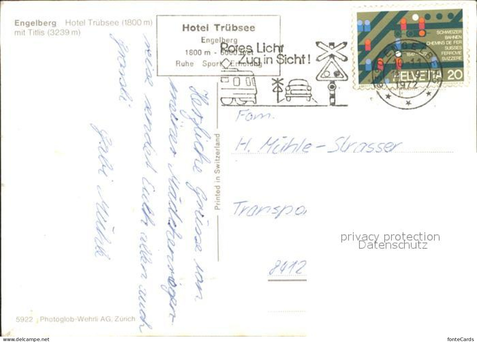 11866893 Engelberg OW Hotel Trubsee Mit Titlis Engelberg - Sonstige & Ohne Zuordnung