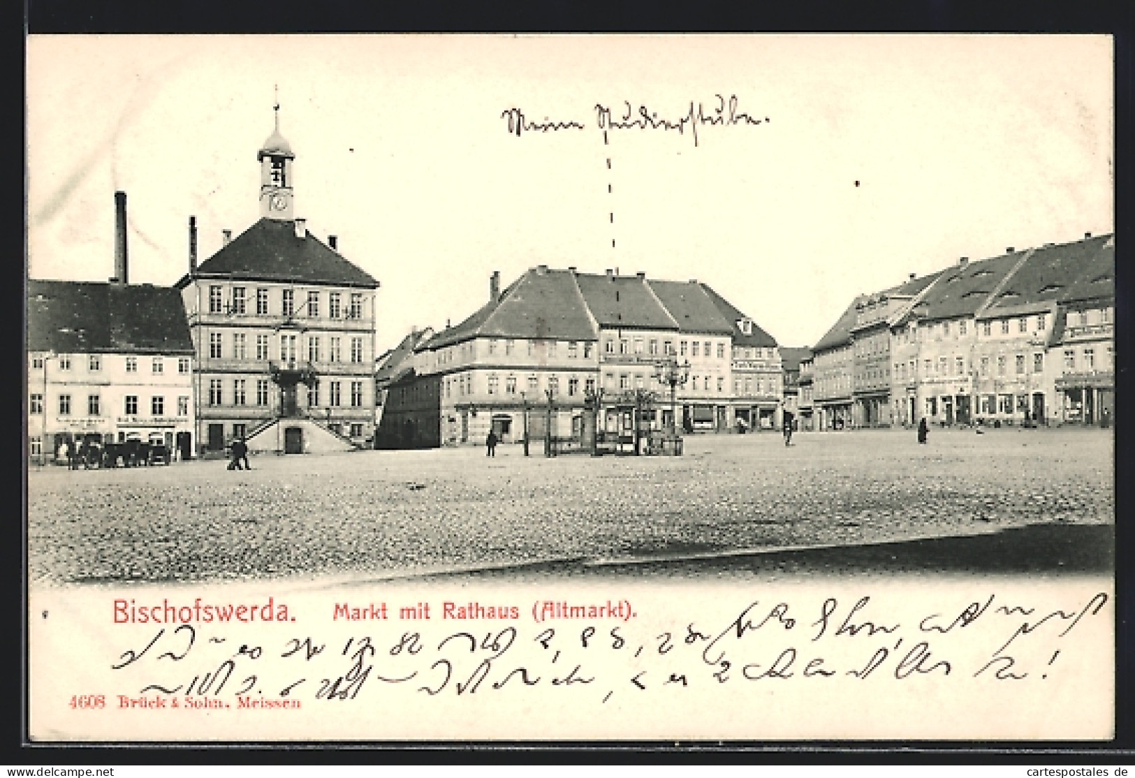 AK Bischofswerda, Altmarkt Mit Rathaus  - Bischofswerda