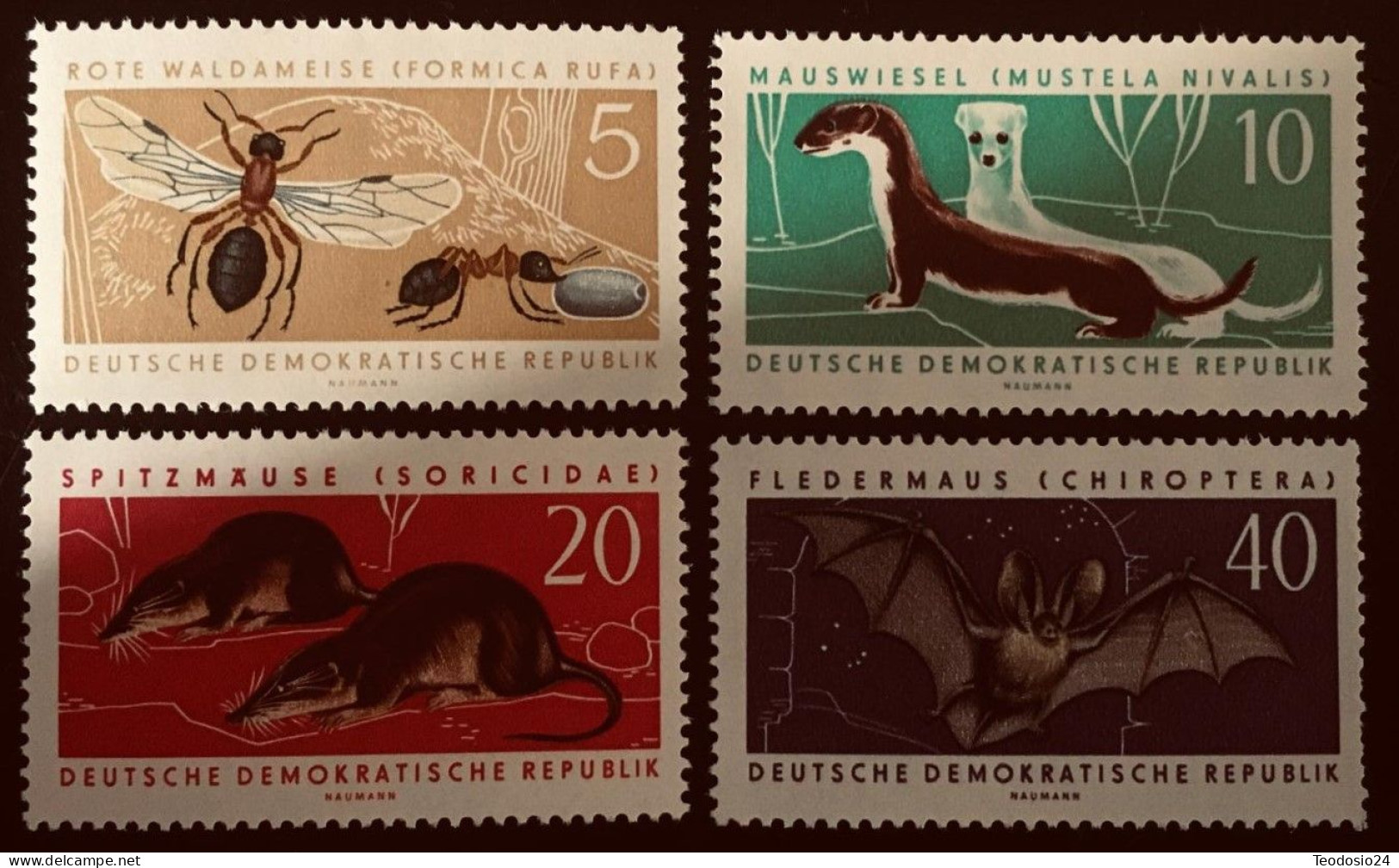 DDR 1962 PROTECCION DE LA FAUNA  ** - Unused Stamps