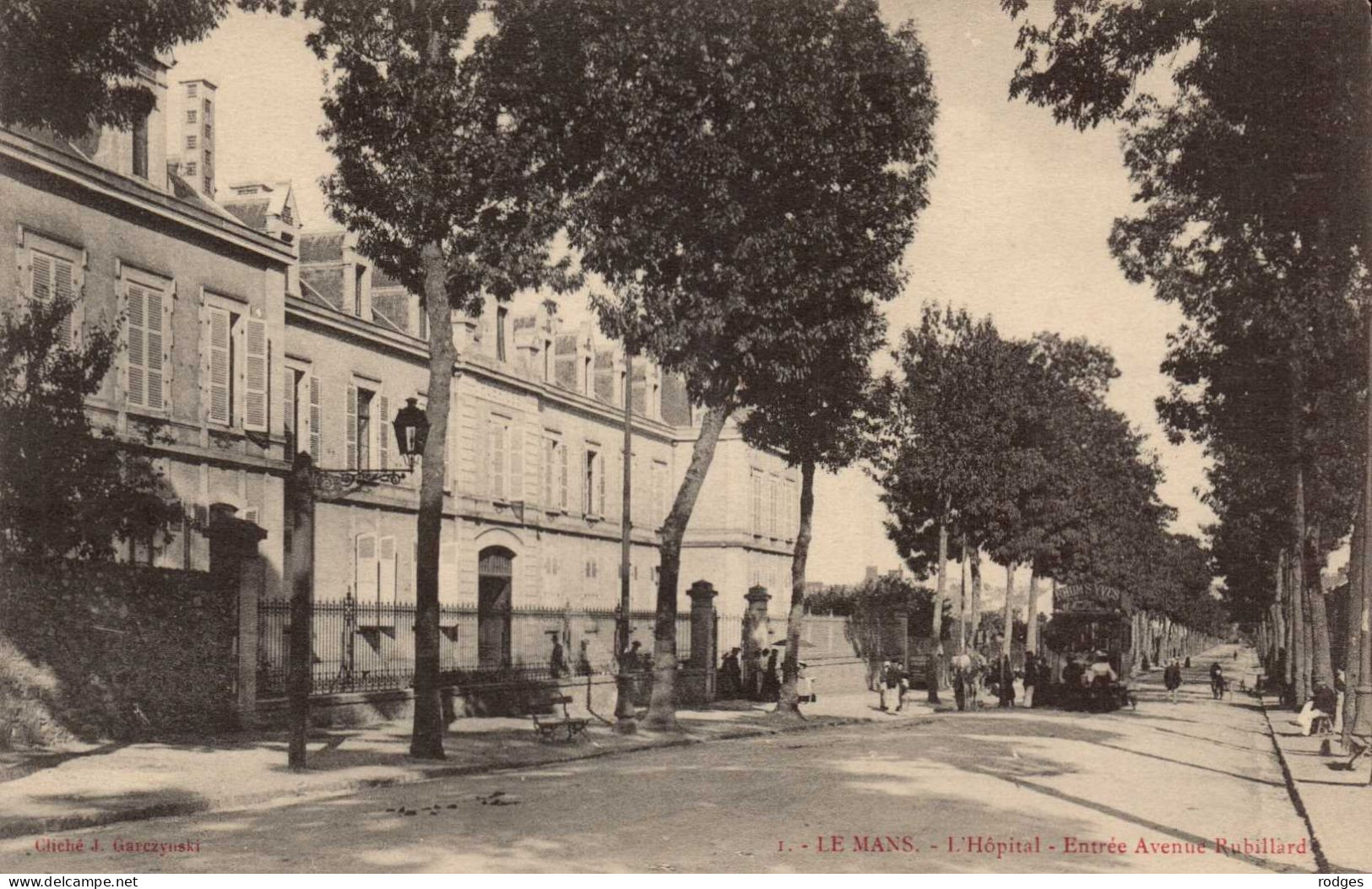 72 , Cpa LE MANS , 1 , L'Hopital , Entrée Avenue Rubillard  (14696.V24) - Le Mans