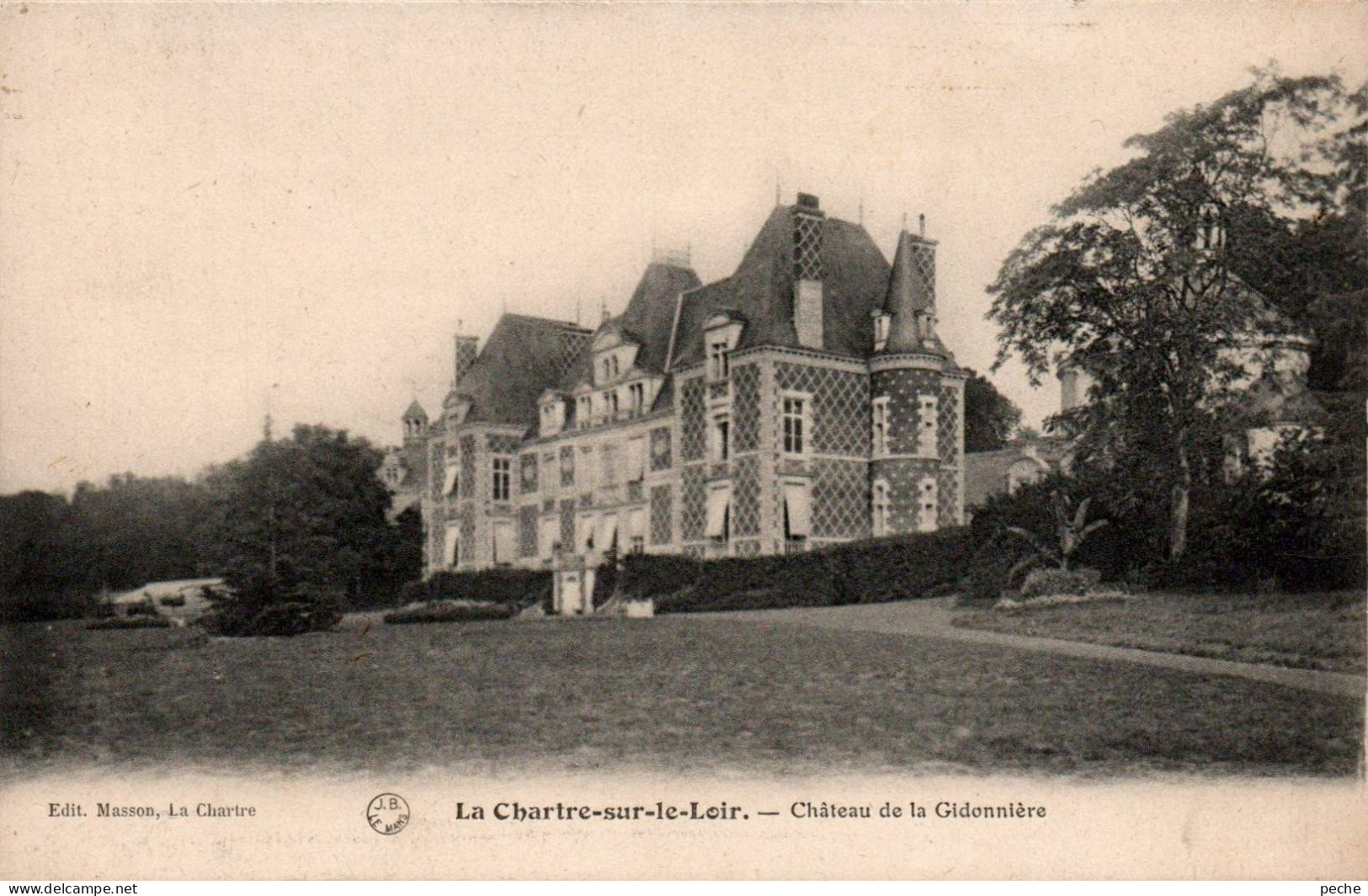 N°1602 W -cpa Château De La Gidonnière - Châteaux