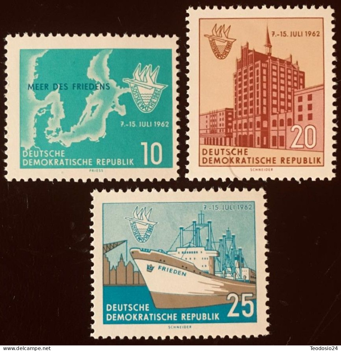 DDR 1962 5 SEMANA DEL BALTICO EN ROSTOK  ** - Unused Stamps