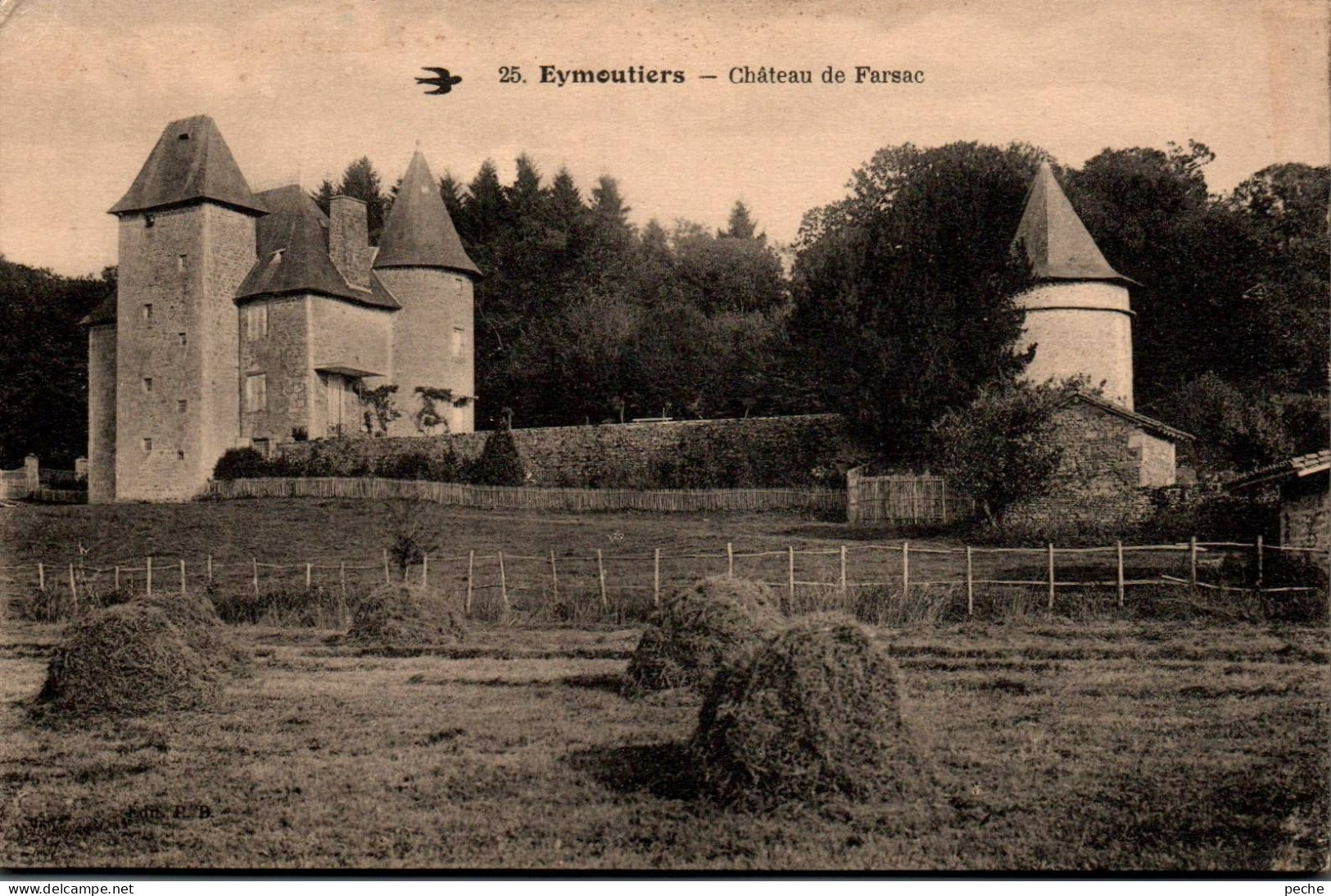 N°1606 W -cpa Château De Farsac - Schlösser