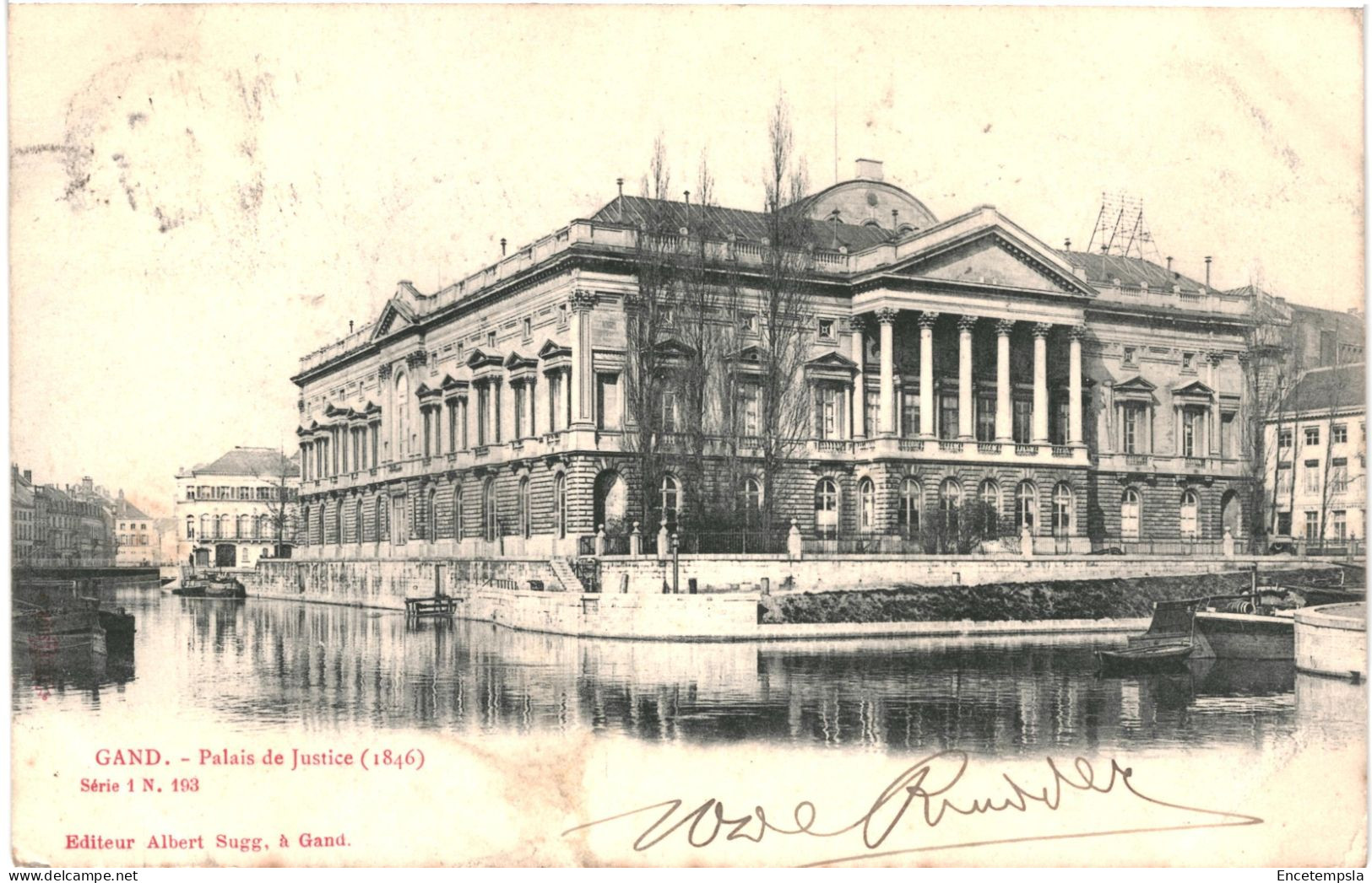 CPA Carte Postale Belgique Gand  Palais De Justice  1902 VM80277 - Gent