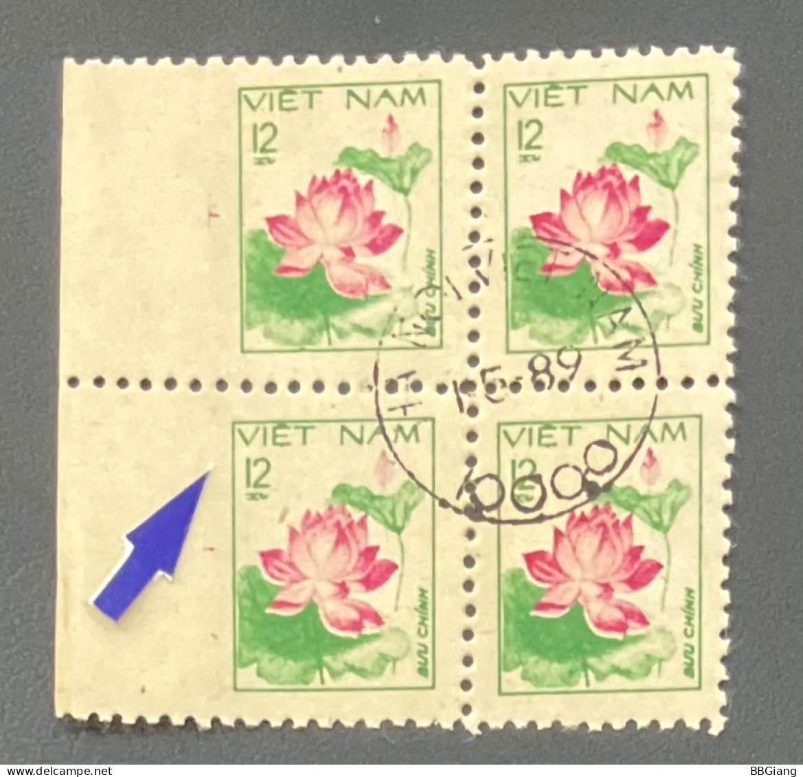 VietNam Error Stamps, Lotus Flower, Missing Perforate. - Vietnam