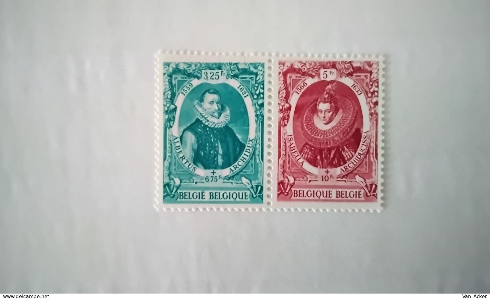 Nr.581A/582A ** Historische Portretten . - Unused Stamps