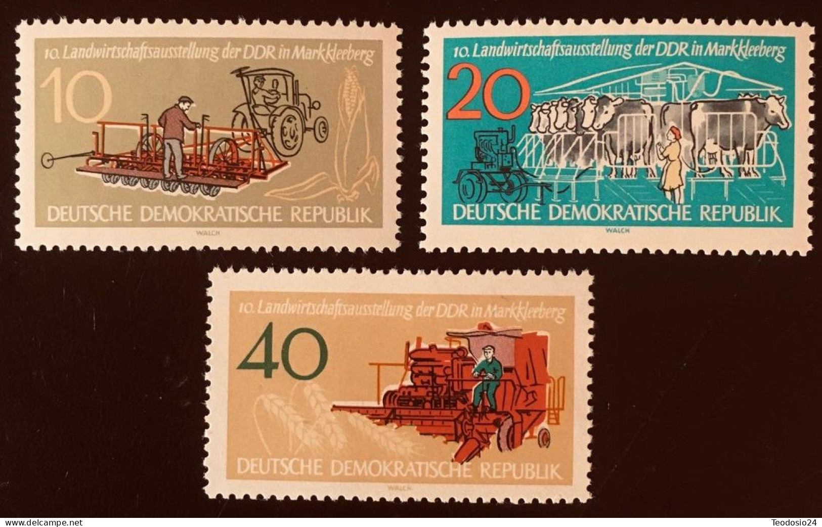 DDR 1962  10 EXPOSICION AGRICOLA EN MARKKLEBERG  ** - Unused Stamps