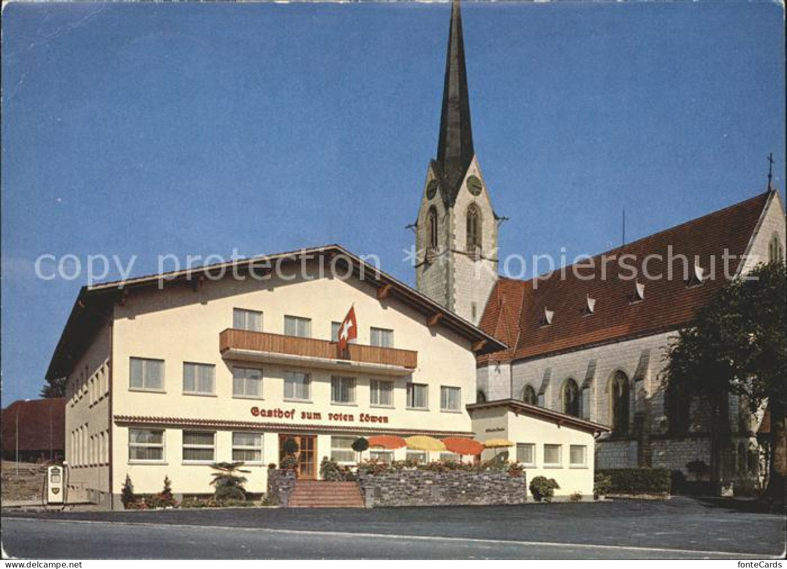 11865632 Hildisrieden Gasthof Zum Roten Loewen Kirche Hildisrieden - Autres & Non Classés