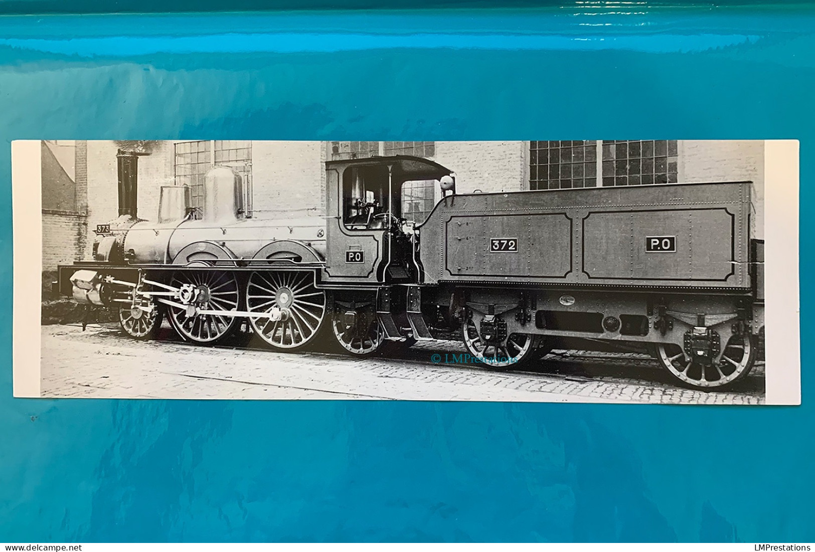 Photo Locomotive PO 372 Paris Orléans SO Sud Ouest France Train Gare Chemin Fer Compagnie Loco Motrice Vapeur 121 121A - Treni