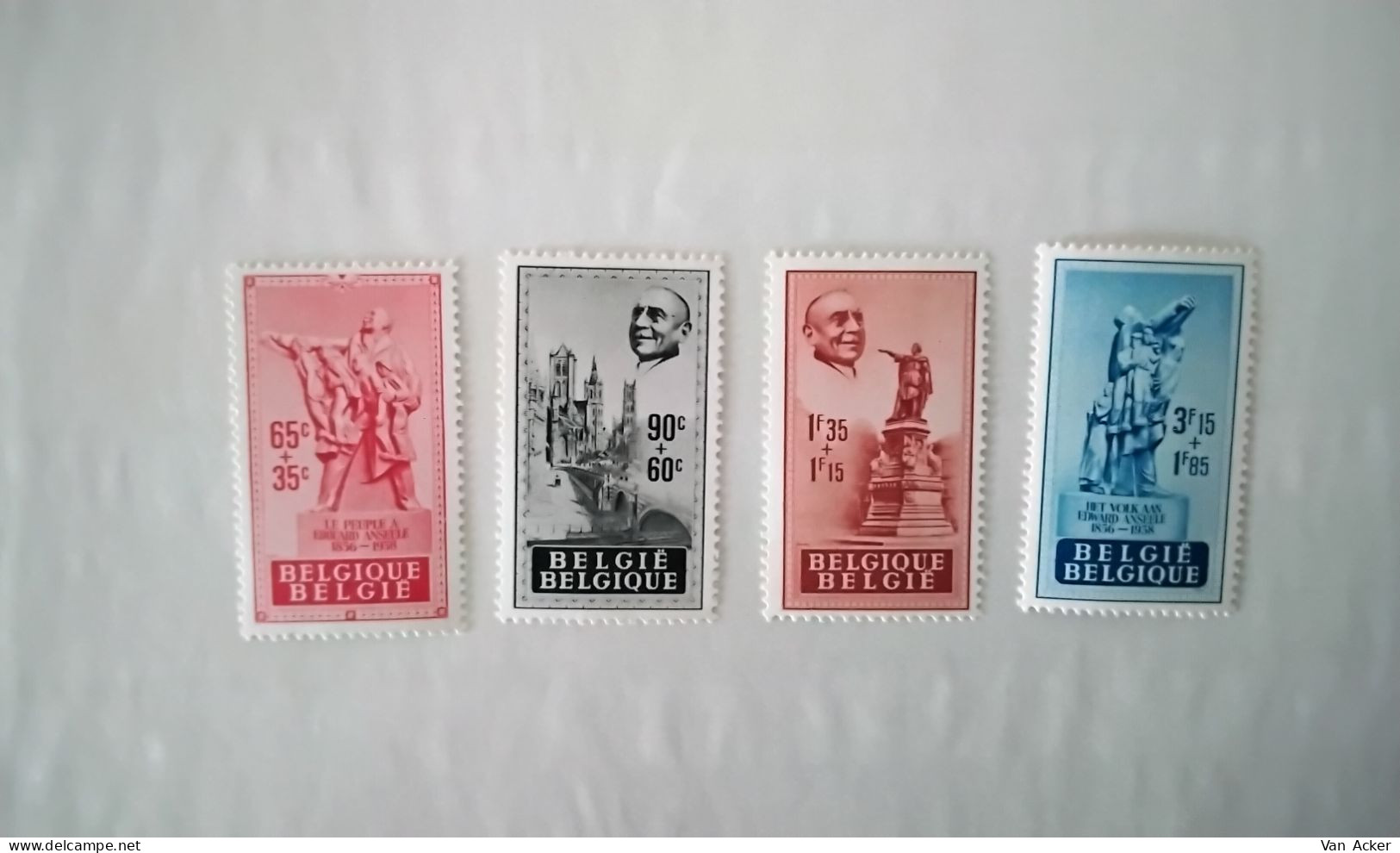 Nr.781/784 ** T.v.v. Edouard Anseele. - Unused Stamps