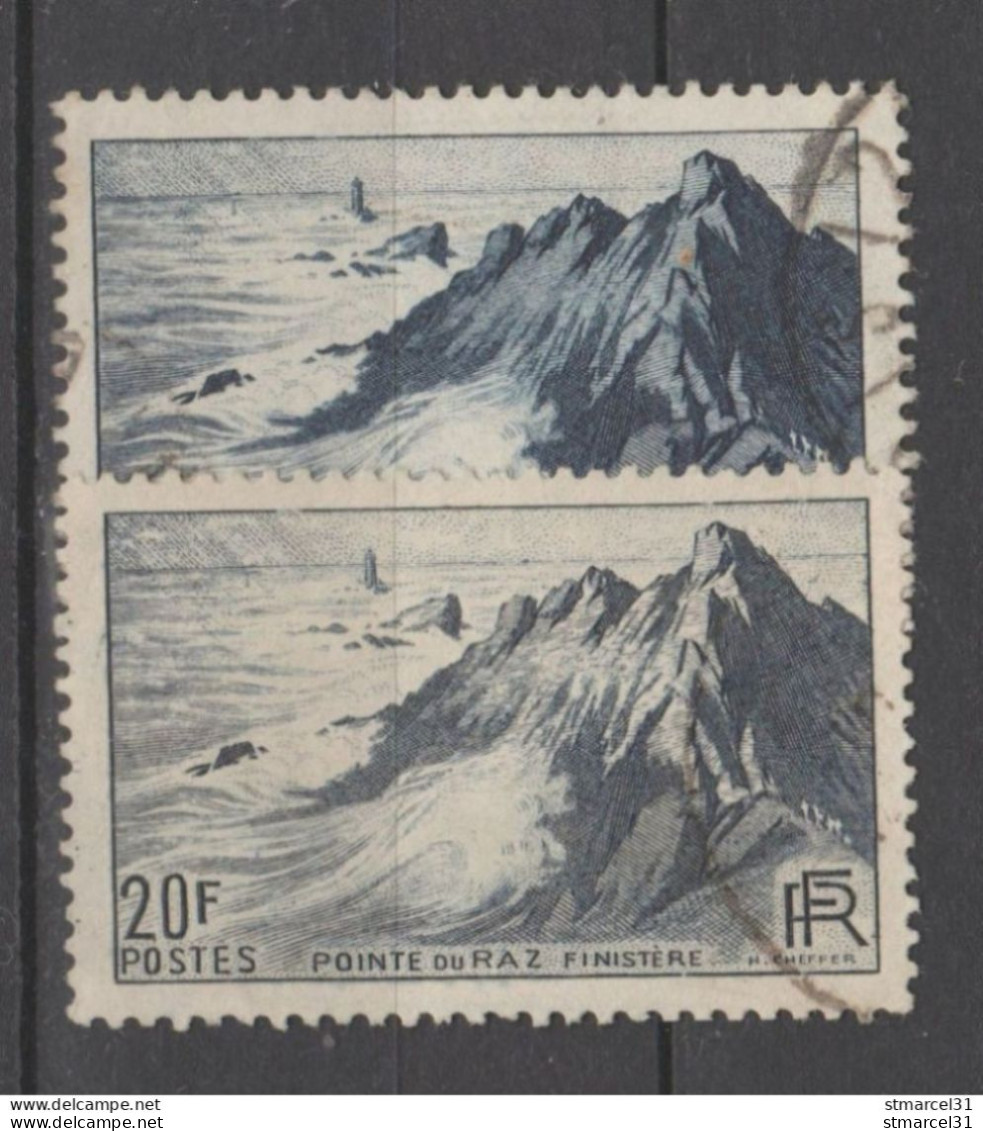SUPERBE VARIETE 2 NUANCES EXTREME Du N°764 TBE - Used Stamps