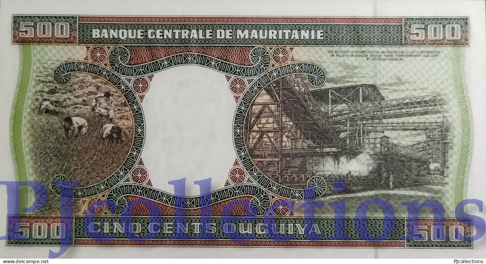 MAURITANIA 500 OUGUIYA 2001 PICK 8b UNC - Mauritanien