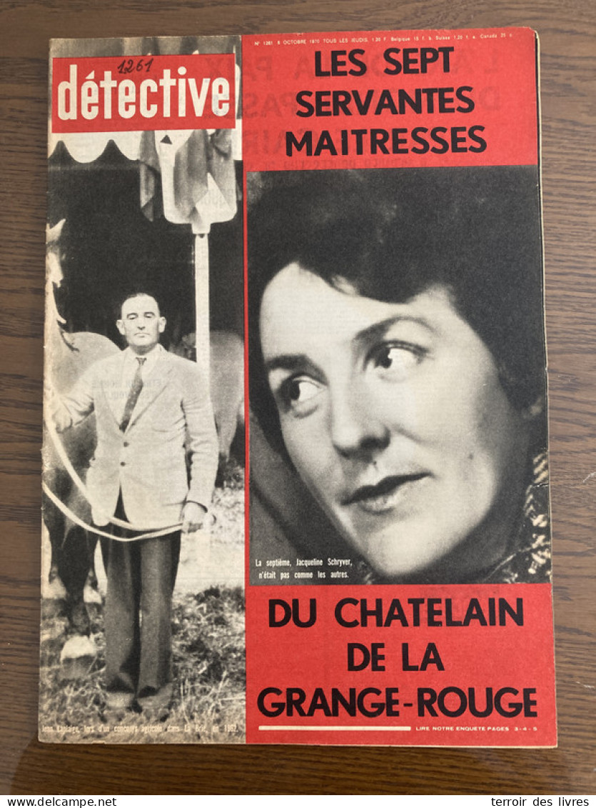 Détective 1970 1261 ARQUIAN COUILLET CHALIGNY BILLOM F DARD SAN ANTONIO - Autres & Non Classés