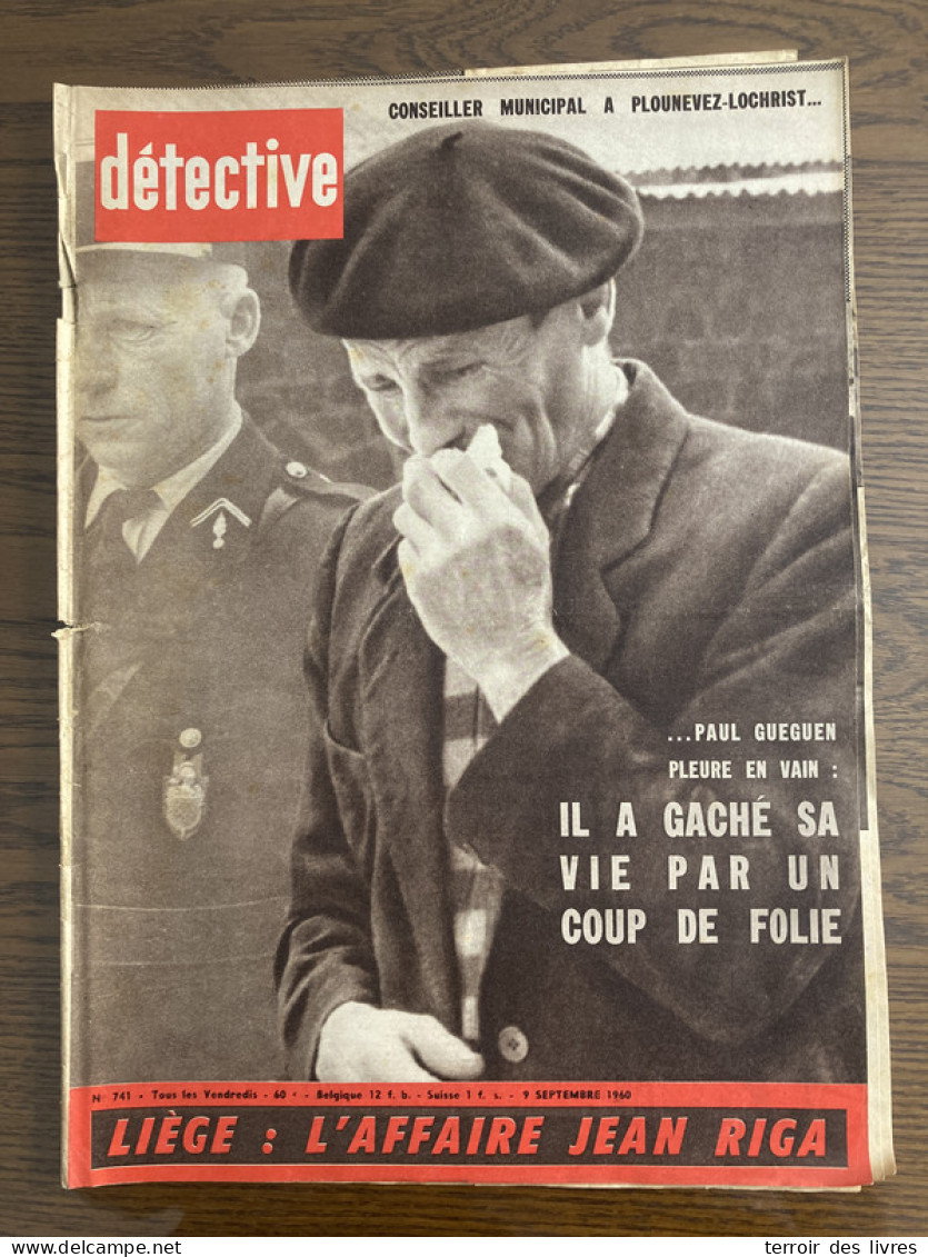 Détective 1960 741 VISEE FOUGERES PLOUNEVEZ-LOCHRIST BERGUES Saint Sylvestre Ambazac NANCY - Other & Unclassified