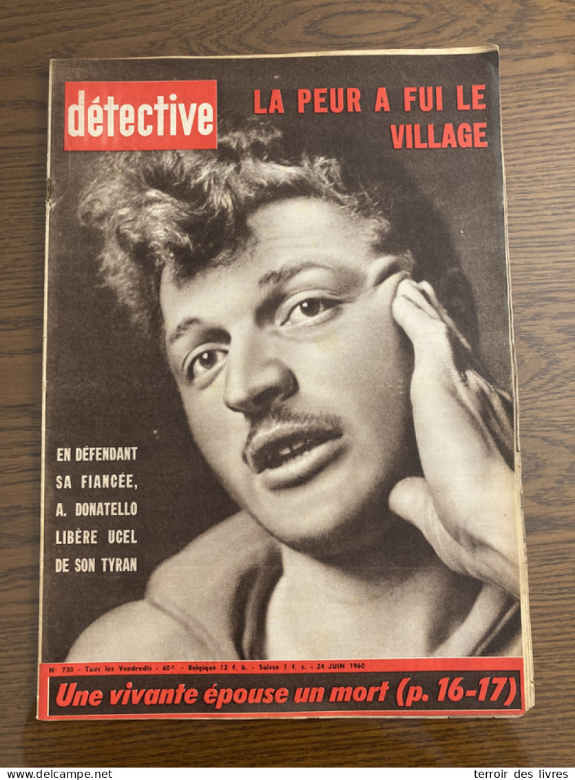 Détective 1960 730 UCEL MATIHOUET TRONCENS MARBOZ SAINT JULIEN SUR DHEUNE 2CV LA LANDE SUR EURE SAVERNE - Andere & Zonder Classificatie