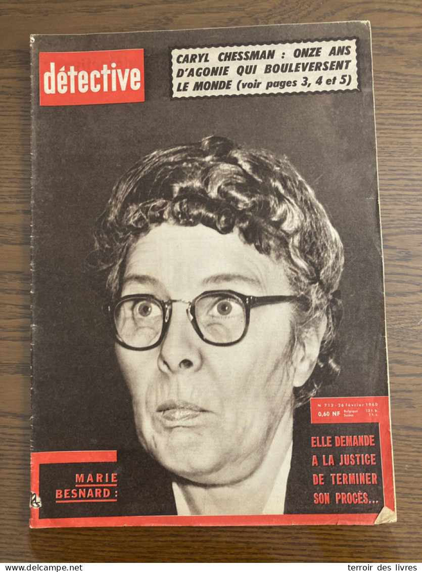 Détective 1960 713 CHIDDES PICHELDROF MEZIN TY RU RIEC KU KLUX KLAN BANNALEC - Autres & Non Classés