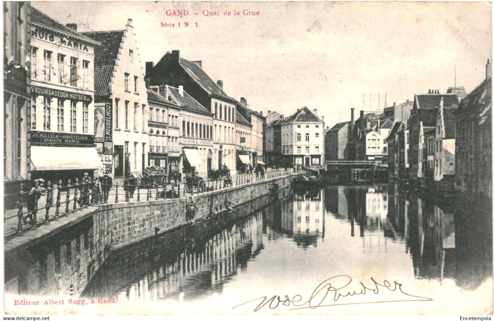 CPA Carte Postale Belgique Gand  Quai De La Grue 1902 VM80282 - Gent