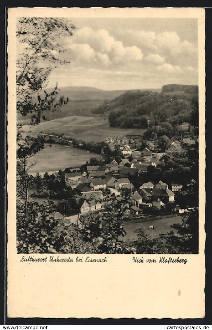 AK Unkeroda Bei Eisenach, Blick Vom Klafterberg Auf Den Ort  - Eisenach