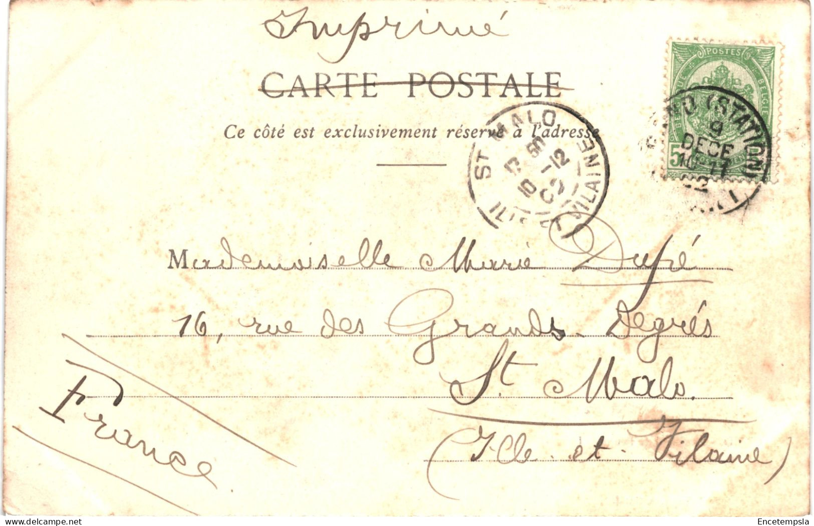 CPA Carte Postale Belgique Gand  Canal De Bruges 1902 VM80283 - Gent