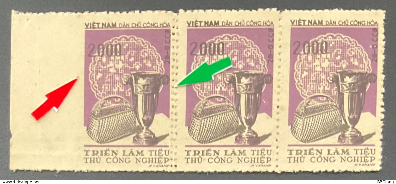 Nord VietNam Error Stamps, Missing And Double Perforate. - Vietnam