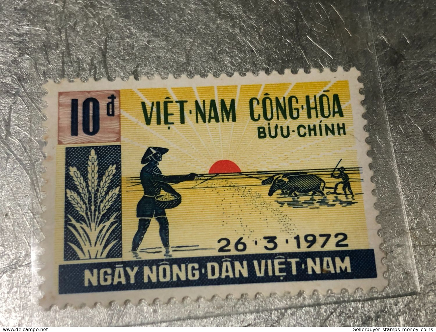 VIET NAM SOUTH STAMPS (ERROR Printed Imprinted 1972 )1 STAMPS Rare - Vietnam