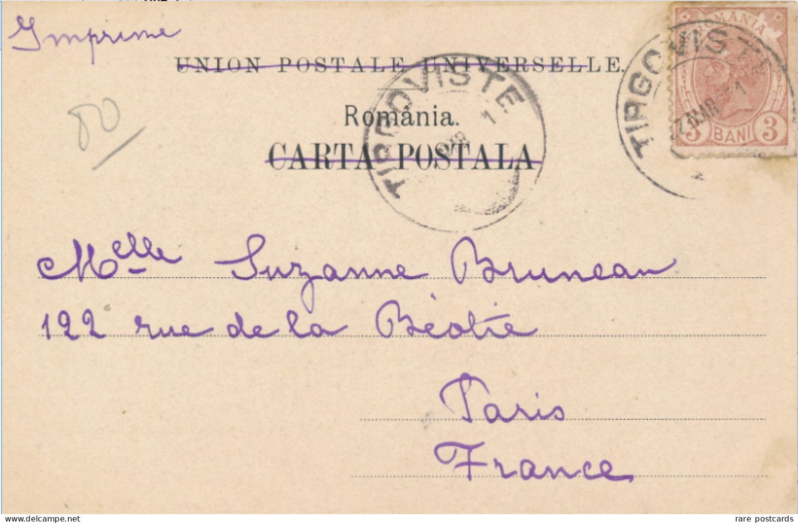 Salutari Din Romania 1900 - Roemenië