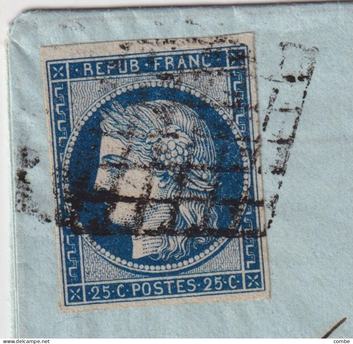 LETTRE. 13 DEC 1850. GRILLE DE PARIS SUR N° 4. 4 BELLES MARGES. POUR FONTAINEBLEAU - Other & Unclassified