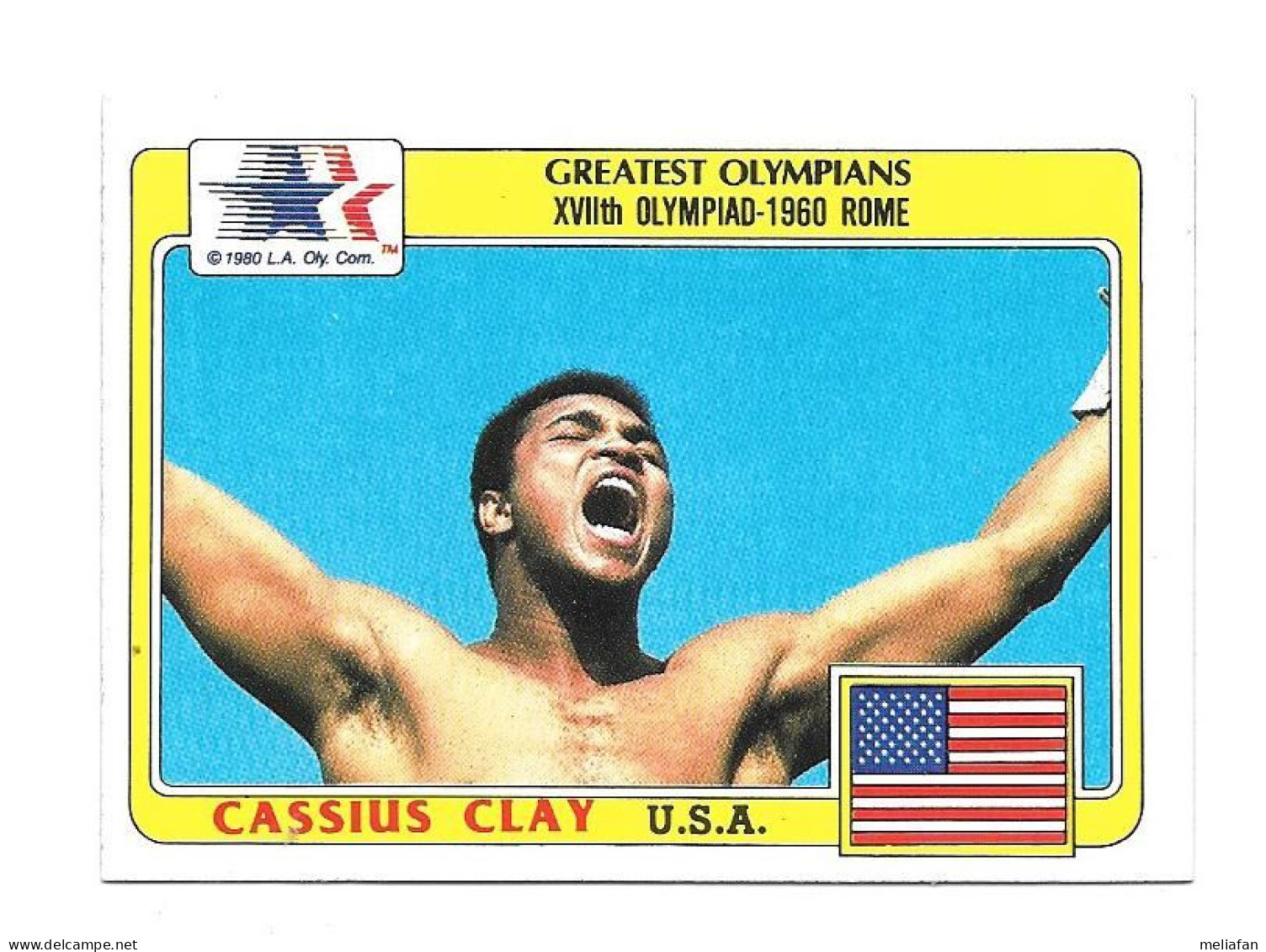 DE61 - CARTE GREATEST OLYMPIANS - CASSIUS CLAY - MOHAMED ALI - Trading Cards